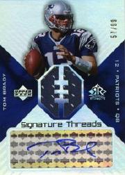 Tom Brady 2004 Reflections Signature Threads #STTB – Basketball Card Guy