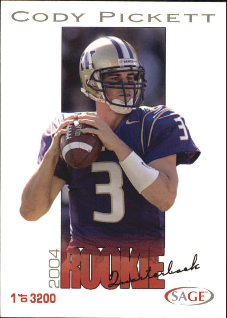 2004 Sage Football "Main Set" Base Cards - Picture 60 of 93
