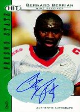 2004 SAGE HIT Autographs Emerald #A2 Bernard Berrian