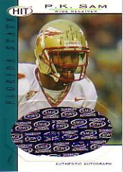 2004 SAGE HIT Autographs Emerald #A44 P.K. Sam