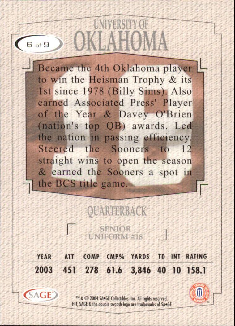 2004 Sage Hit Football Inside the Numbers Emerald Rookie Singles - You Choose - Picture 7 of 13