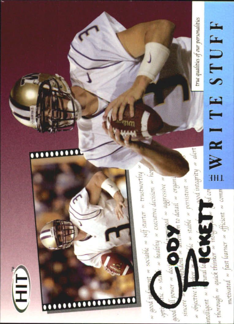 2004 Sage HIT Football "Insert" Cards - Picture 49 of 56