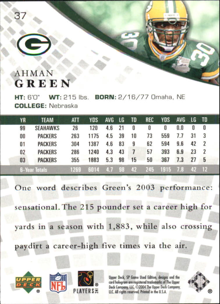 Buy Ahman Green Cards Online  Ahman Green Football Price Guide