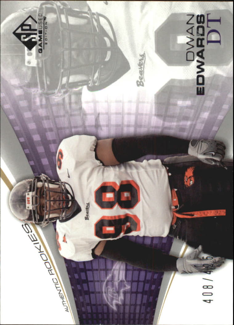 2004 SP Game Used Edition #134 Dwan Edwards RC