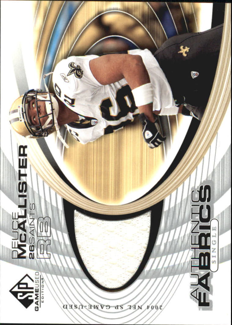 2004 SP Game Used Edition Authentic Fabric #AFDE Deuce McAllister
