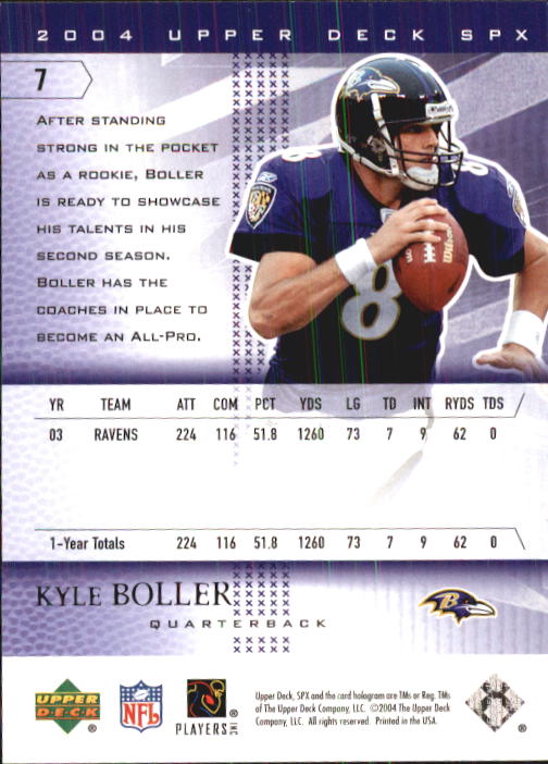 2004 SPx (Upper Deck) Football "Main Set" Cards #1 to #179 - Picture 15 of 276