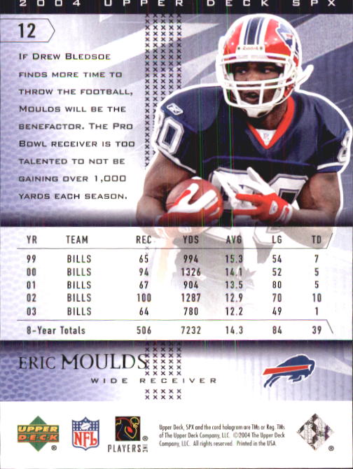 2004 SPx (Upper Deck) Football "Main Set" Cards #1 to #179 - Picture 25 of 276