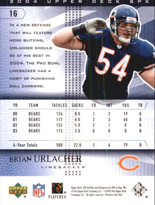 2004 SPx (Upper Deck) Football "Main Set" Cards #1 to #179 - Picture 33 of 276