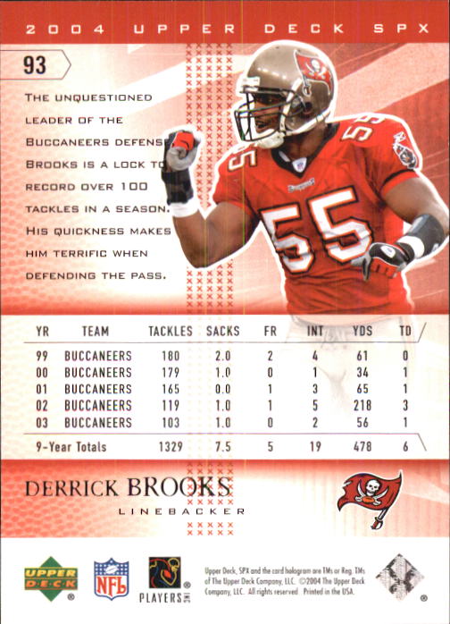2004 SPx (Upper Deck) Football "Main Set" Cards #1 to #179 - Picture 185 of 276