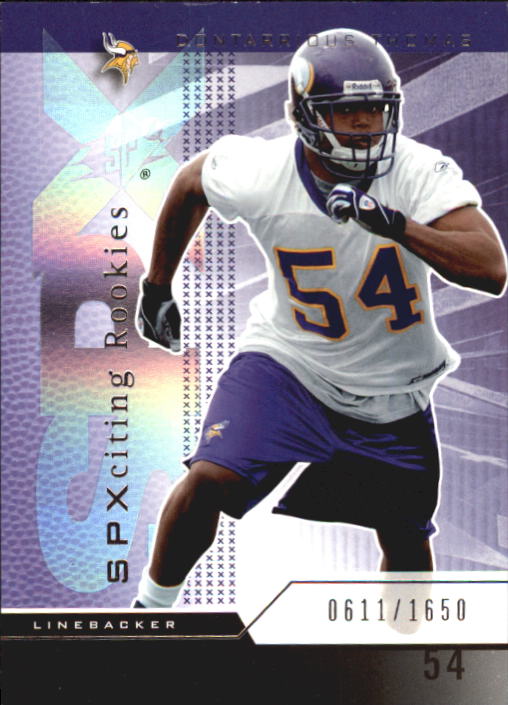 2004 SPx (Upper Deck) Football "Main Set" Cards #1 to #179 - Picture 222 of 276