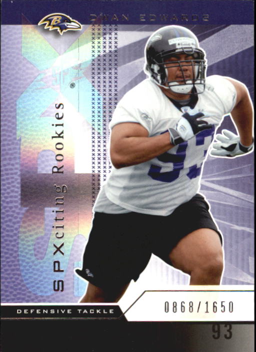 2004 SPx (Upper Deck) Football "Main Set" Cards #1 to #179 - Picture 224 of 276