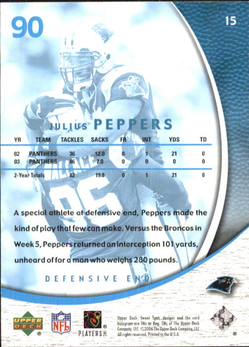 2004 Sweet Spot (Upper Deck) Football "Main Set" Cards #1 to #228 - Picture 31 of 307