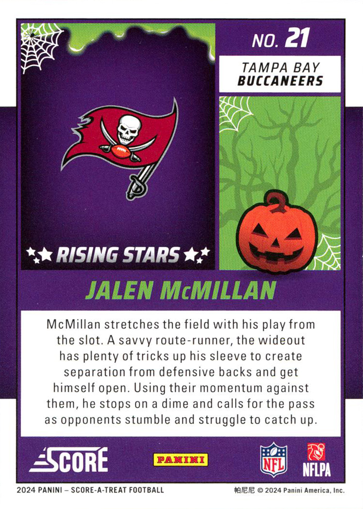 2024 Score Football Halloween Bats Rising Stars Rookie RC Singles - You Choose