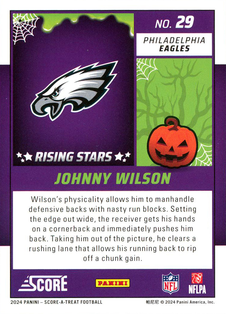 2024 Score Football Halloween Bats Rising Stars Rookie RC Singles - You Choose