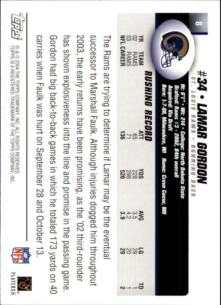 A6884- 2004 Topps Collection FB Card #s 1-250 -You Pick- 15+ FREE US SHIP - Picture 161 of 467