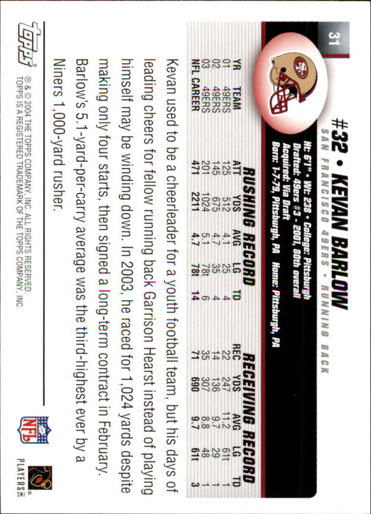A6884- 2004 Topps Collection FB Card #s 1-250 -You Pick- 15+ FREE US SHIP - Picture 261 of 467