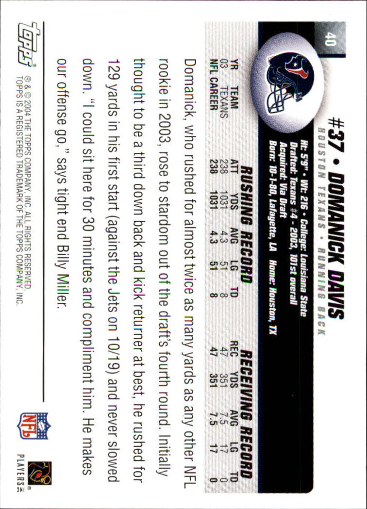 A6884- 2004 Topps Collection FB Card #s 1-250 -You Pick- 15+ FREE US SHIP - Picture 153 of 467