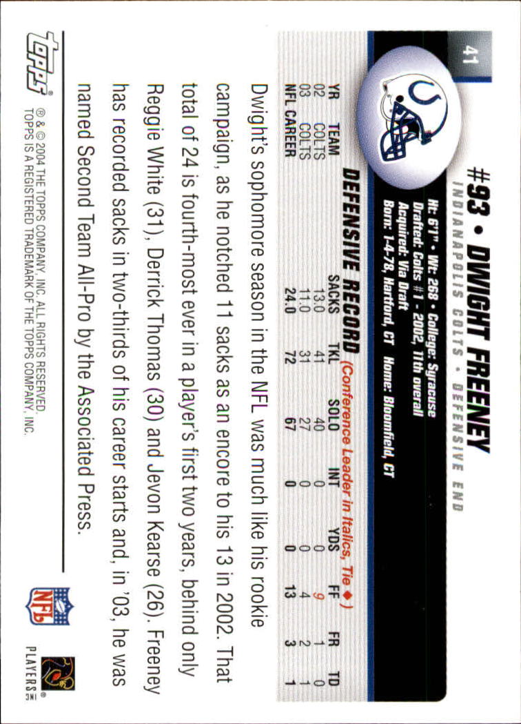 A6884- 2004 Topps Collection FB Card #s 1-250 -You Pick- 15+ FREE US SHIP - Picture 221 of 467