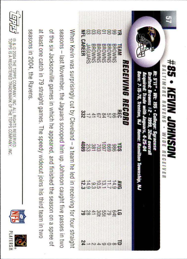 A6884- 2004 Topps Collection FB Card #s 1-250 -You Pick- 15+ FREE US SHIP - Picture 227 of 467