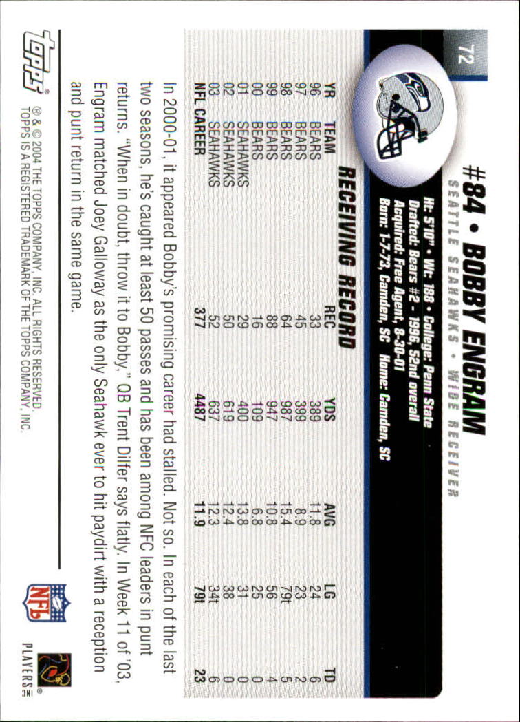 A6884- 2004 Topps Collection FB Card #s 1-250 -You Pick- 15+ FREE US SHIP - Picture 145 of 467