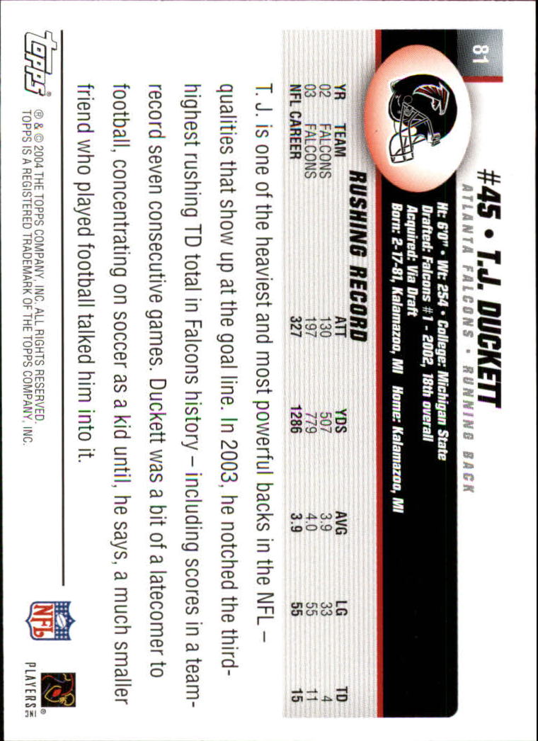 A6884- 2004 Topps Collection FB Card #s 1-250 -You Pick- 15+ FREE US SHIP - Picture 55 of 467