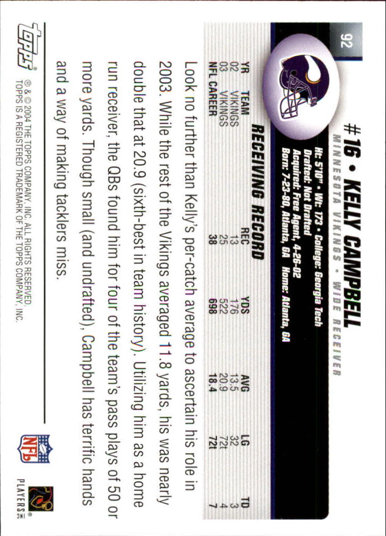A6884- 2004 Topps Collection FB Card #s 1-250 -You Pick- 15+ FREE US SHIP - Picture 75 of 467
