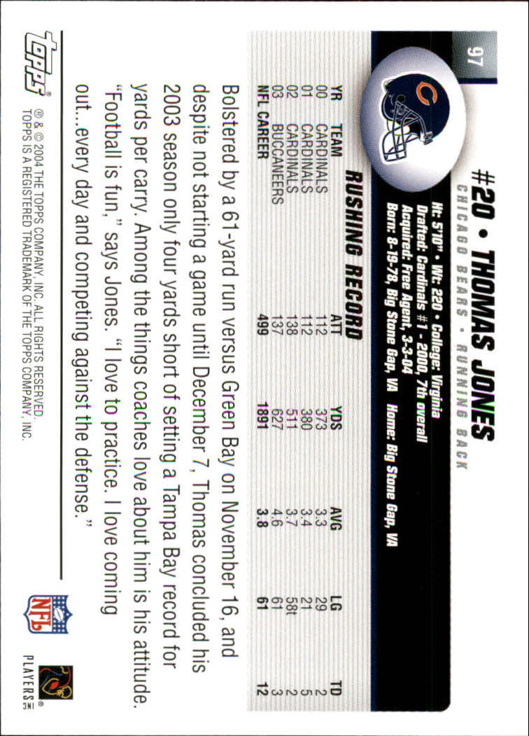 A6884- 2004 Topps Collection FB Card #s 1-250 -You Pick- 15+ FREE US SHIP - Picture 61 of 467