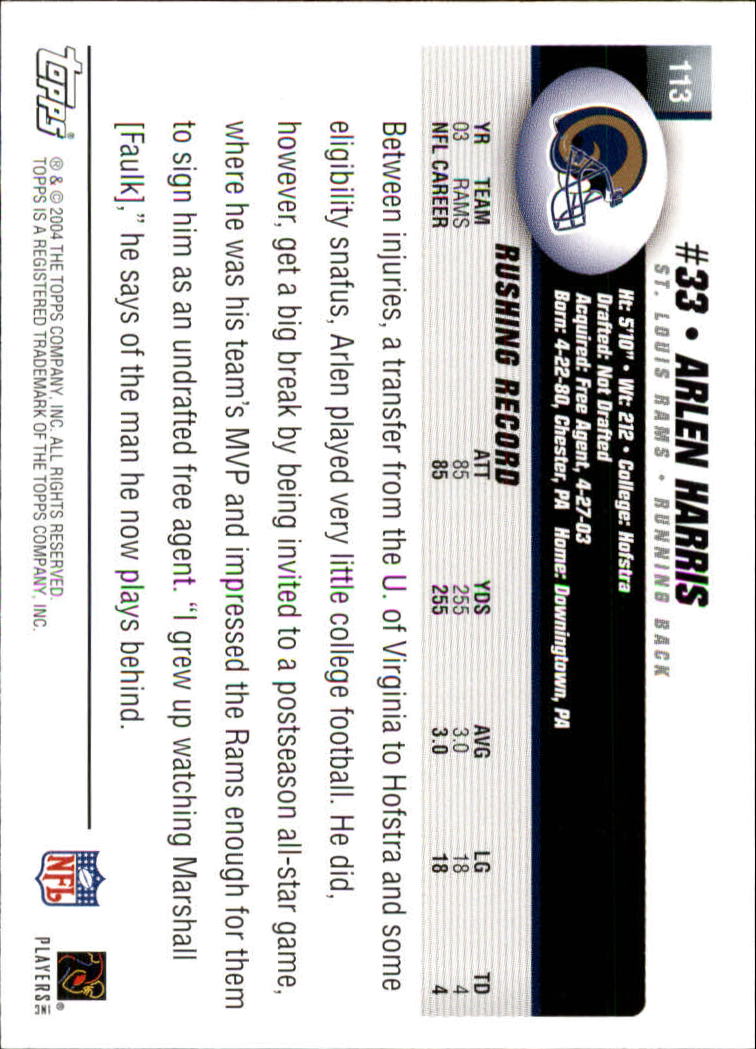 A6884- 2004 Topps Collection FB Card #s 1-250 -You Pick- 15+ FREE US SHIP - Picture 41 of 467