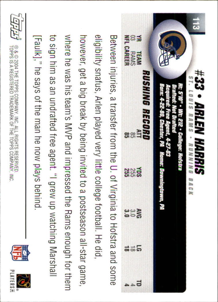 Sports Card Back