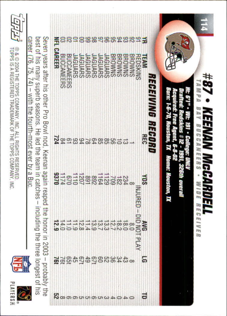 A6884- 2004 Topps Collection FB Card #s 1-250 -You Pick- 15+ FREE US SHIP - Picture 103 of 467