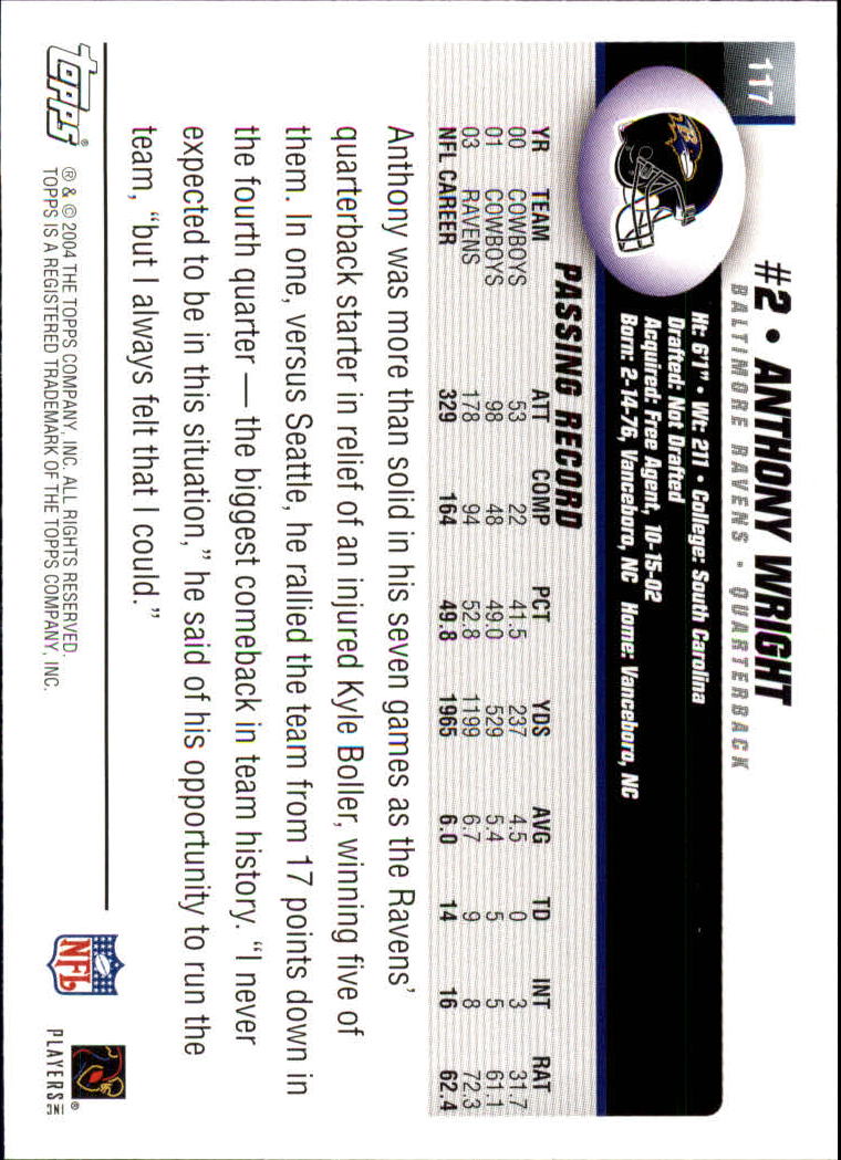 A6884- 2004 Topps Collection FB Card #s 1-250 -You Pick- 15+ FREE US SHIP - Picture 295 of 467