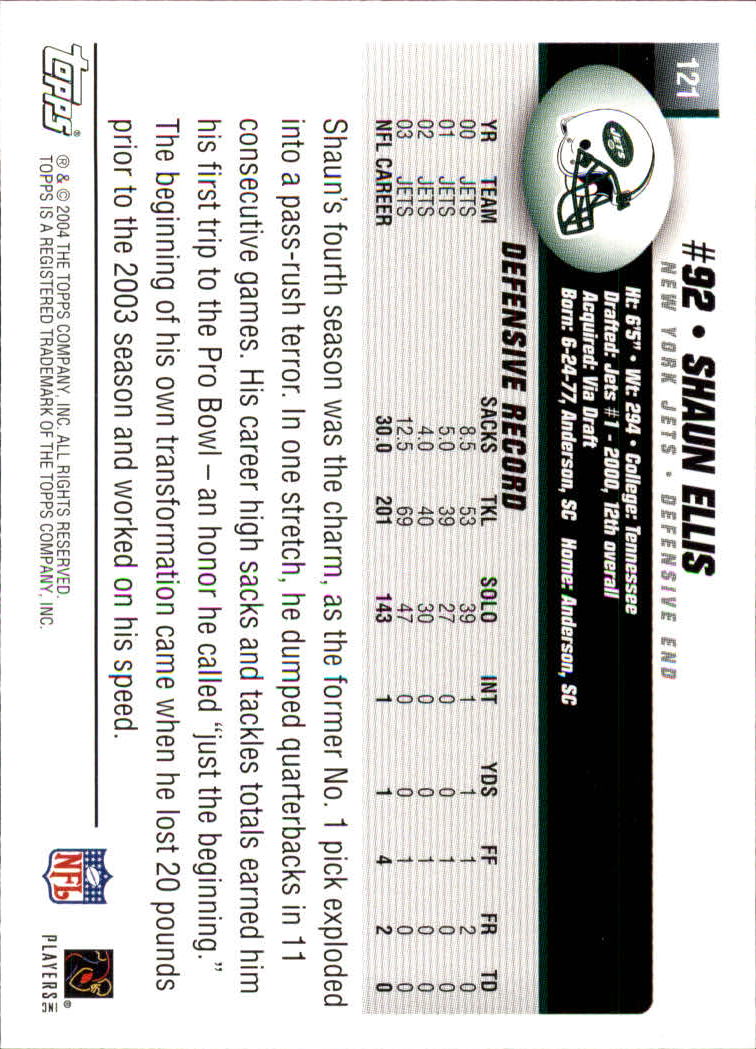 A6884- 2004 Topps Collection FB Card #s 1-250 -You Pick- 15+ FREE US SHIP - Picture 211 of 467