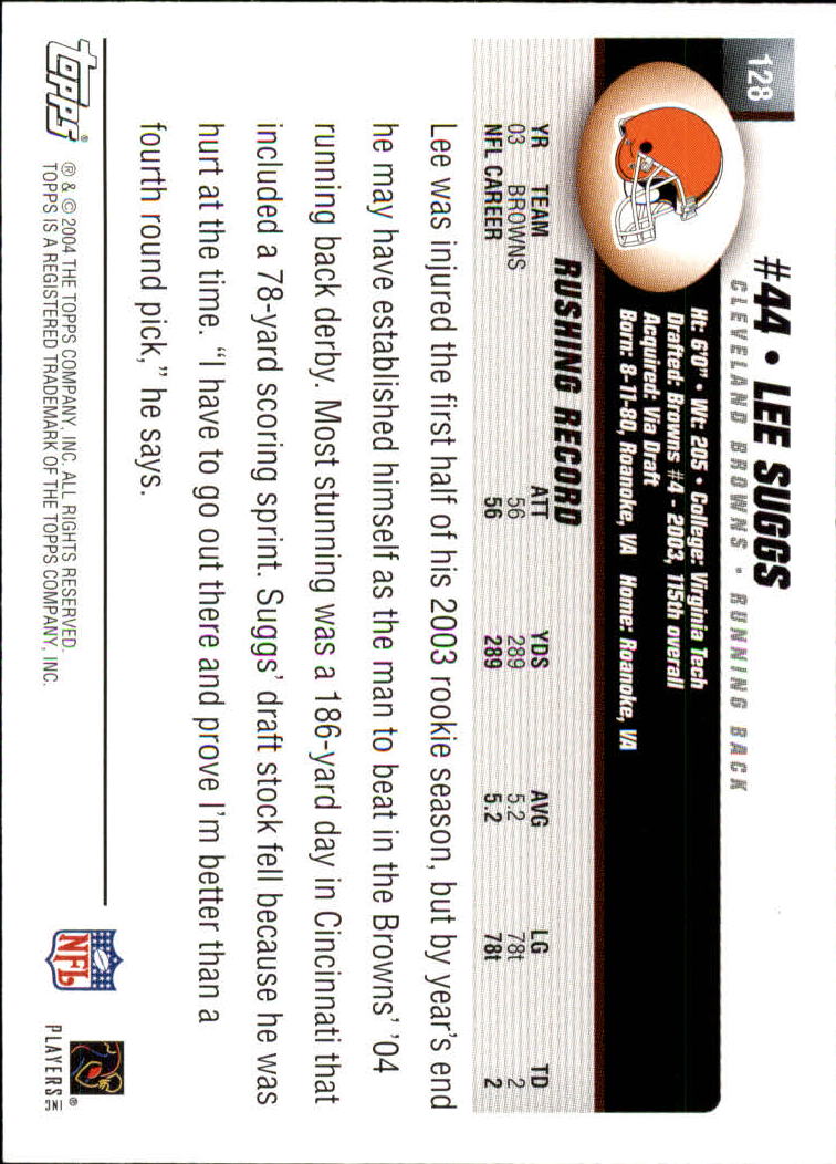 A6884- 2004 Topps Collection FB Card #s 1-250 -You Pick- 15+ FREE US SHIP - Picture 439 of 467