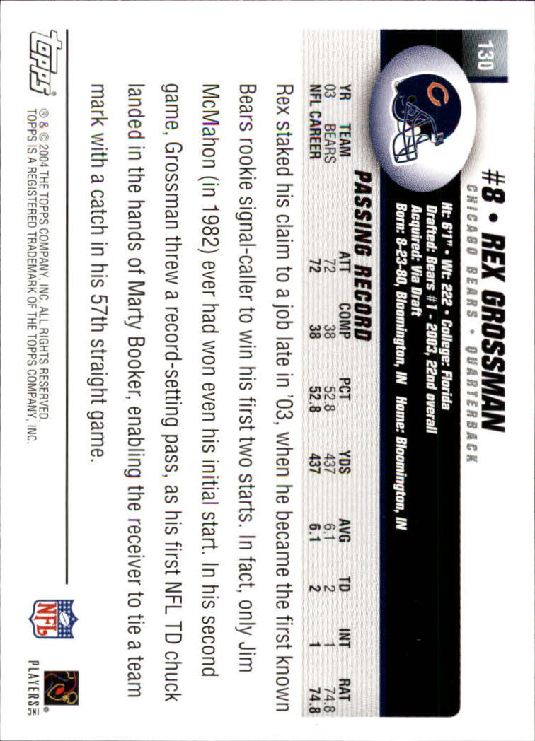 A6884- 2004 Topps Collection FB Card #s 1-250 -You Pick- 15+ FREE US SHIP - Picture 109 of 467