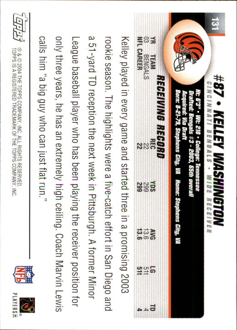 A6884- 2004 Topps Collection FB Card #s 1-250 -You Pick- 15+ FREE US SHIP - Picture 173 of 467