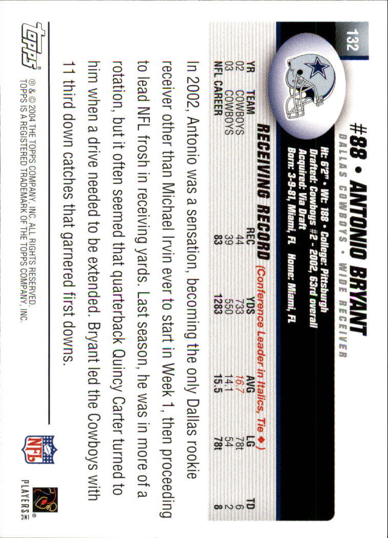 A6884- 2004 Topps Collection FB Card #s 1-250 -You Pick- 15+ FREE US SHIP - Picture 403 of 467