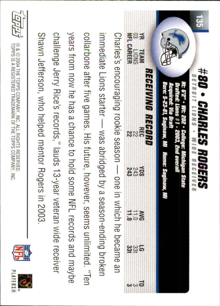 A6884- 2004 Topps Collection FB Card #s 1-250 -You Pick- 15+ FREE US SHIP - Picture 93 of 467