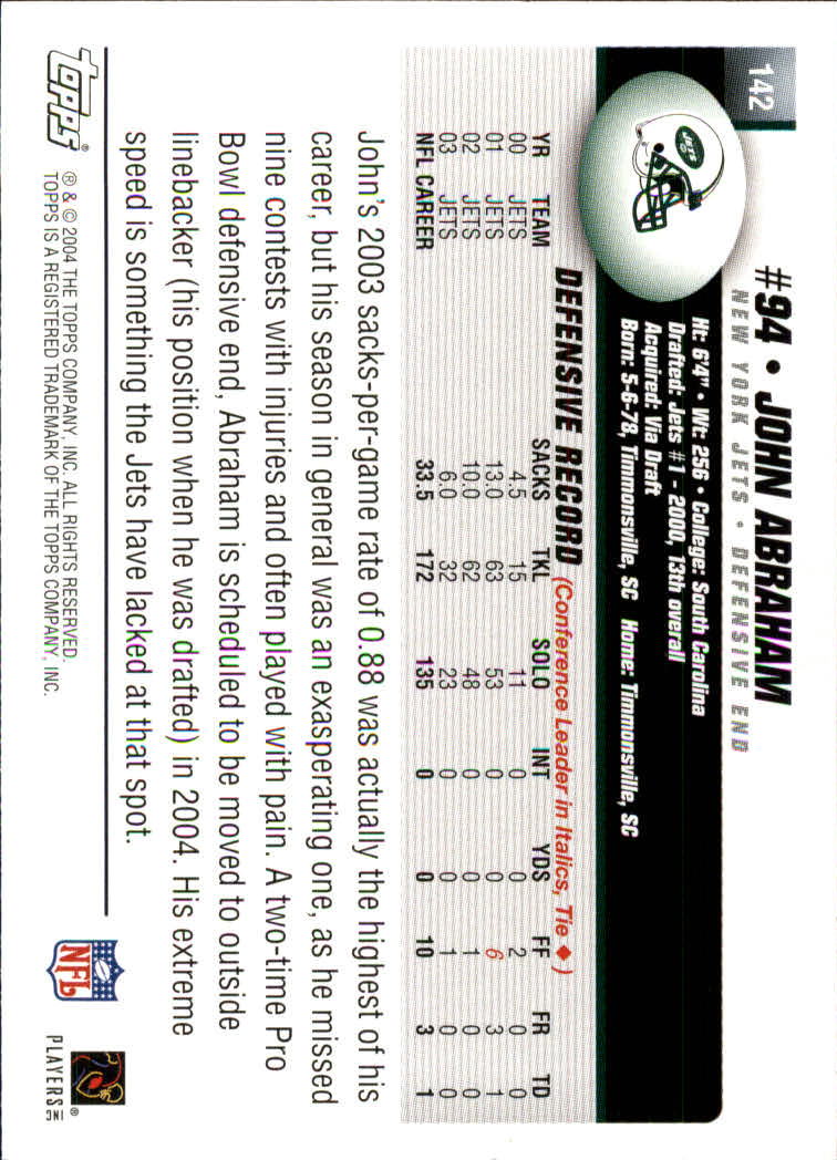 A6884- 2004 Topps Collection FB Card #s 1-250 -You Pick- 15+ FREE US SHIP - Picture 197 of 467