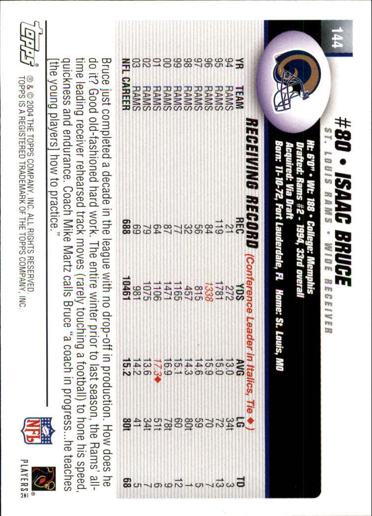 A6884- 2004 Topps Collection FB Card #s 1-250 -You Pick- 15+ FREE US SHIP - Picture 461 of 467