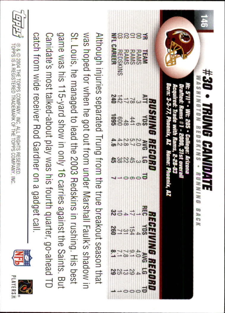 A6884- 2004 Topps Collection FB Card #s 1-250 -You Pick- 15+ FREE US SHIP - Picture 117 of 467