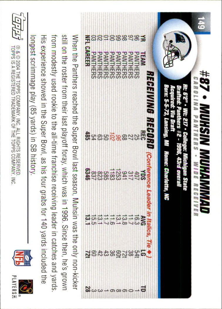 A6884- 2004 Topps Collection FB Card #s 1-250 -You Pick- 15+ FREE US SHIP - Picture 303 of 467