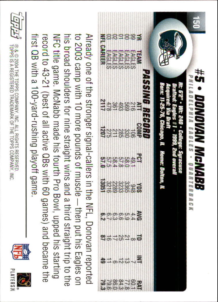 A6884- 2004 Topps Collection FB Card #s 1-250 -You Pick- 15+ FREE US SHIP - Picture 337 of 467