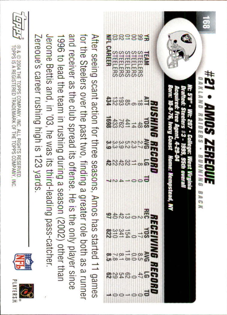 A6884- 2004 Topps Collection FB Card #s 1-250 -You Pick- 15+ FREE US SHIP - Picture 141 of 467