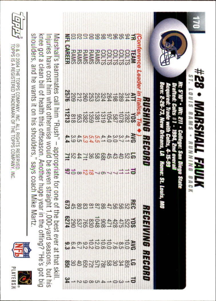 A6884- 2004 Topps Collection FB Card #s 1-250 -You Pick- 15+ FREE US SHIP - Picture 415 of 467