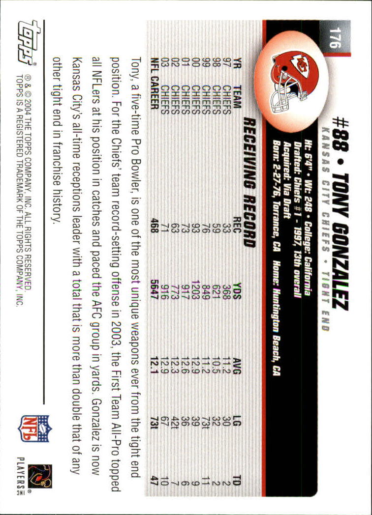 A6884- 2004 Topps Collection FB Card #s 1-250 -You Pick- 15+ FREE US SHIP - Picture 437 of 467