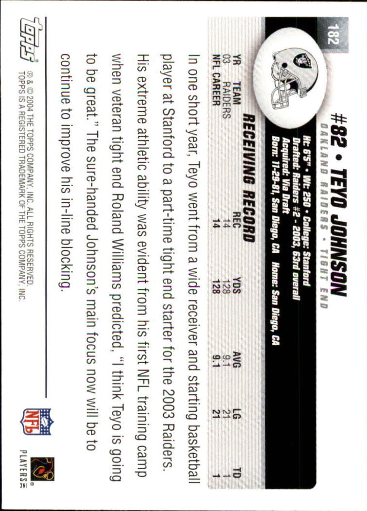 A6884- 2004 Topps Collection FB Card #s 1-250 -You Pick- 15+ FREE US SHIP - Picture 27 of 467