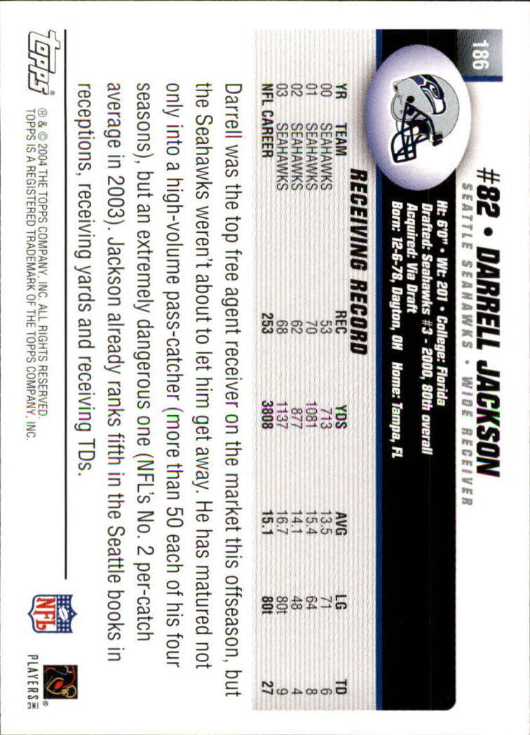 A6884- 2004 Topps Collection FB Card #s 1-250 -You Pick- 15+ FREE US SHIP - Picture 279 of 467