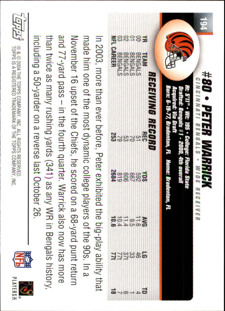 A6884- 2004 Topps Collection FB Card #s 1-250 -You Pick- 15+ FREE US SHIP - Picture 115 of 467