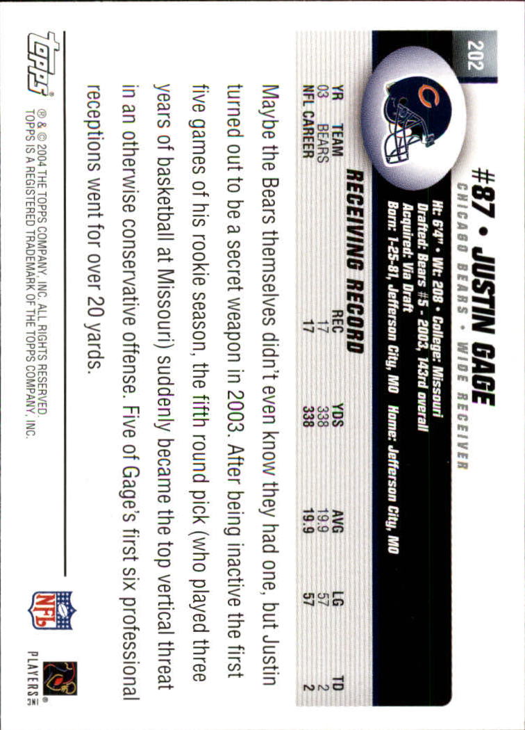 A6884- 2004 Topps Collection FB Card #s 1-250 -You Pick- 15+ FREE US SHIP - Picture 355 of 467
