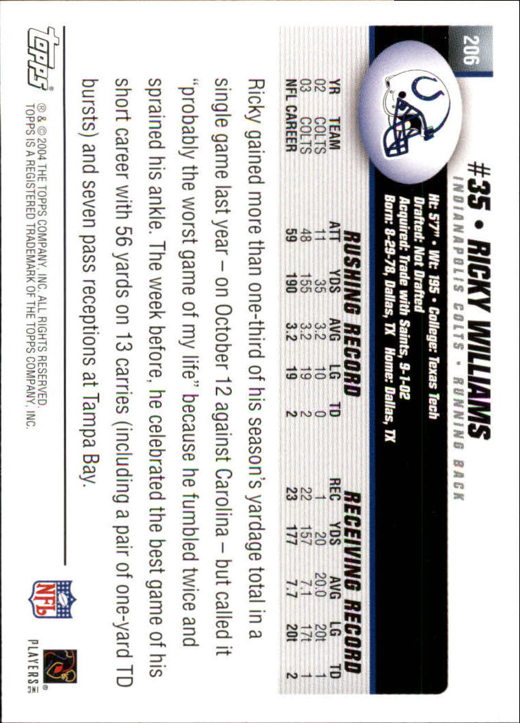 A6884- 2004 Topps Collection FB Card #s 1-250 -You Pick- 15+ FREE US SHIP - Picture 17 of 467